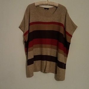 (SALE/$18) Oversized cotton-blend sweater (poncho)